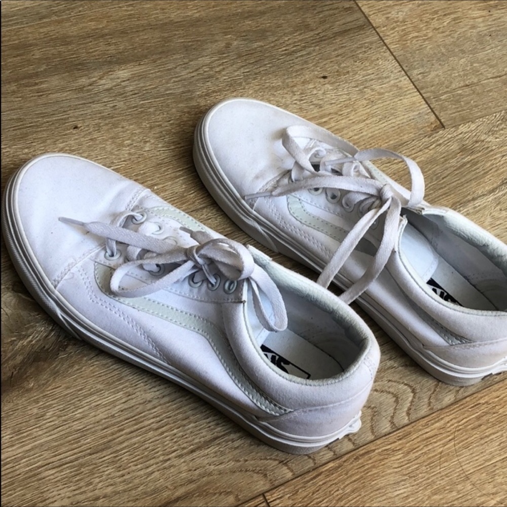 White old school vans